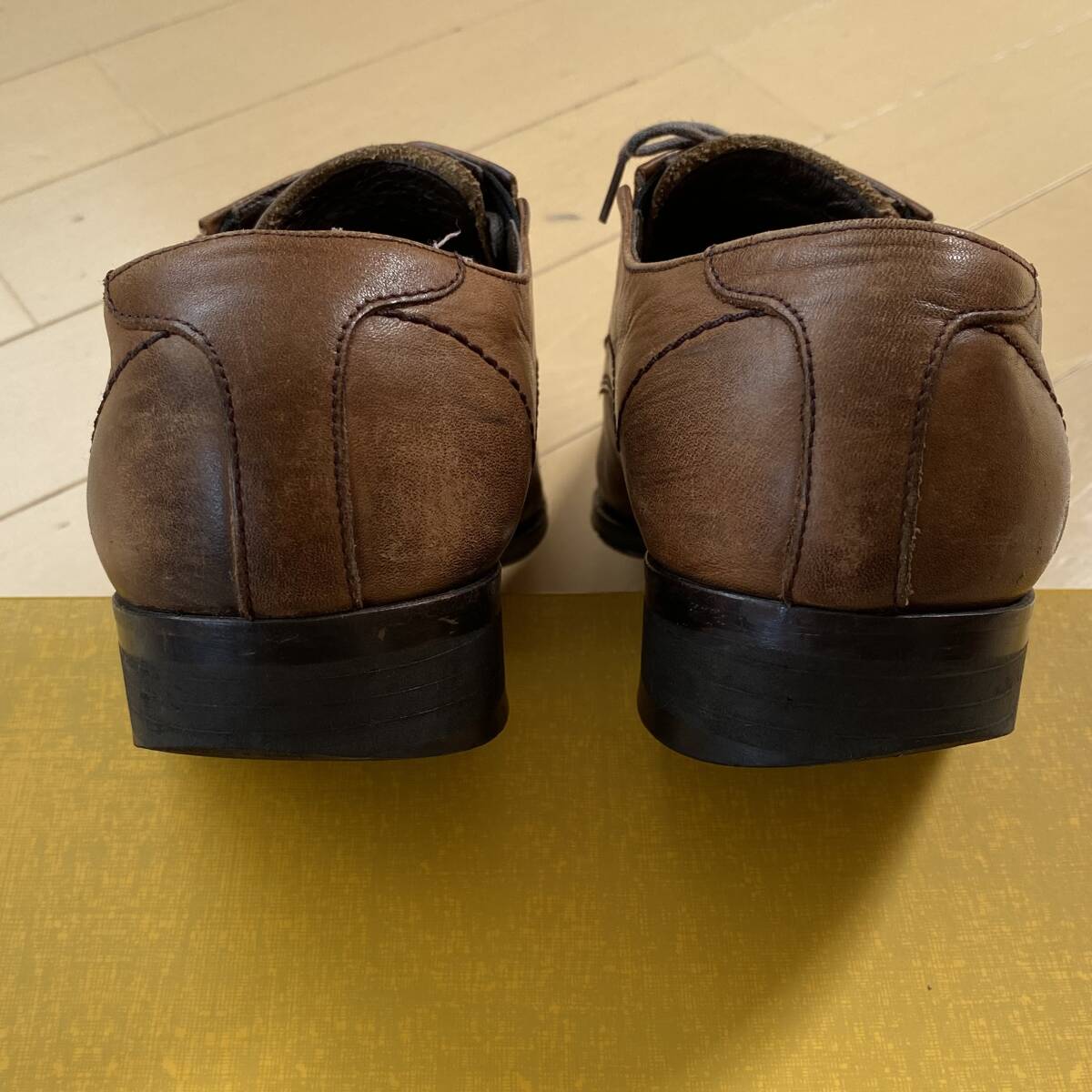 日本製 革靴 25.0cm ブラウン 茶色 ビジネス シューズ_画像8