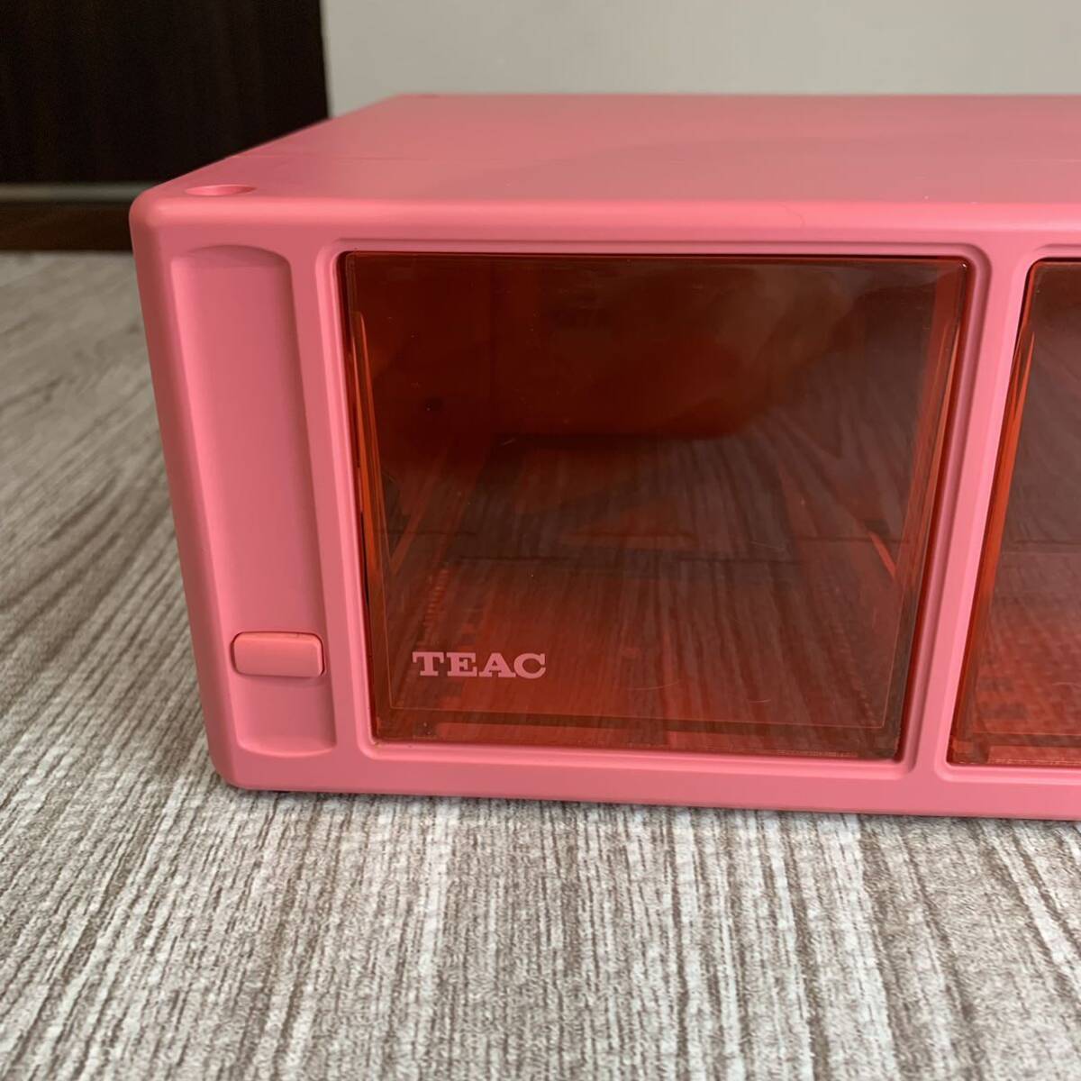 【希少カラー】TEAC MD収納ケース ピンク MDディスクの画像2