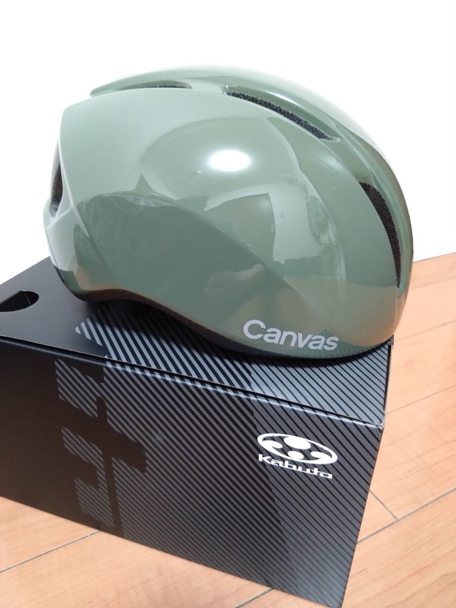 OGK KABUTO オージーケー カブト CANVAS-SPORTS オリーブ M/L（57-59cm） キャンバス スポーツ ヘルメットの画像4