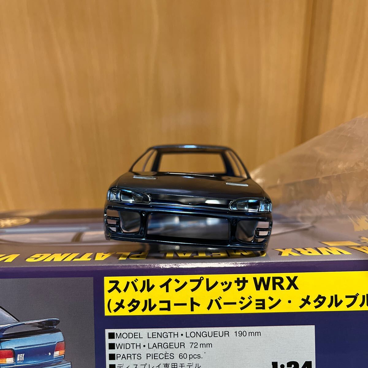 未組立  訳あり品 1/24 ハセガワ スバル インプレッサ WRX メタルコートバージョン メタルブルーの画像3