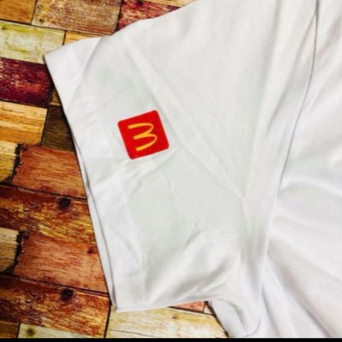 希少 新品 マクドナルド 海外限定 Mロゴ プリントホワイトTシャツ2XLサイズ