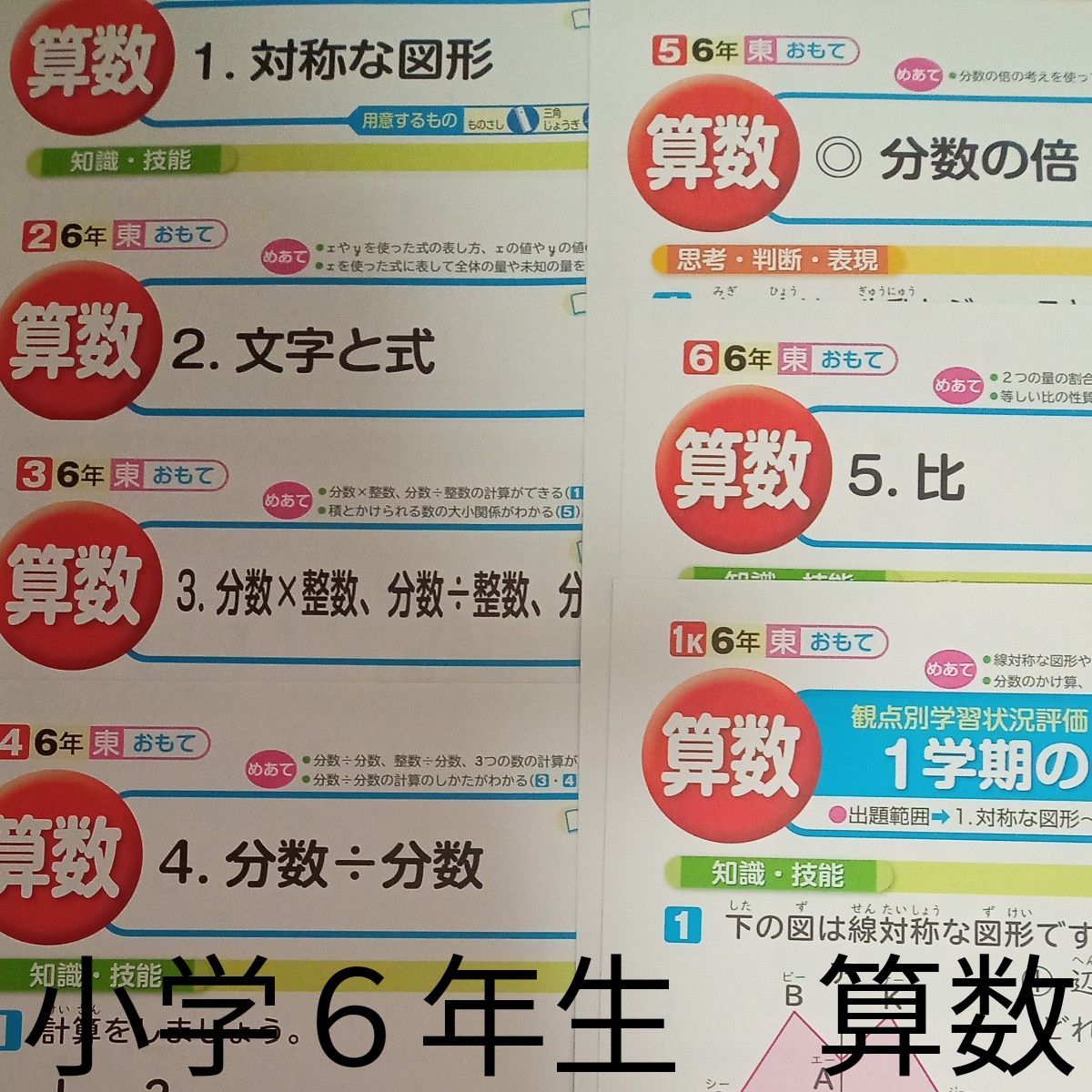 小学6年生 算数 東京書籍 教育同人社 カラー テスト プリント 小学6年生 算数 東京書籍 教育同人社 カラー テスト プリント
