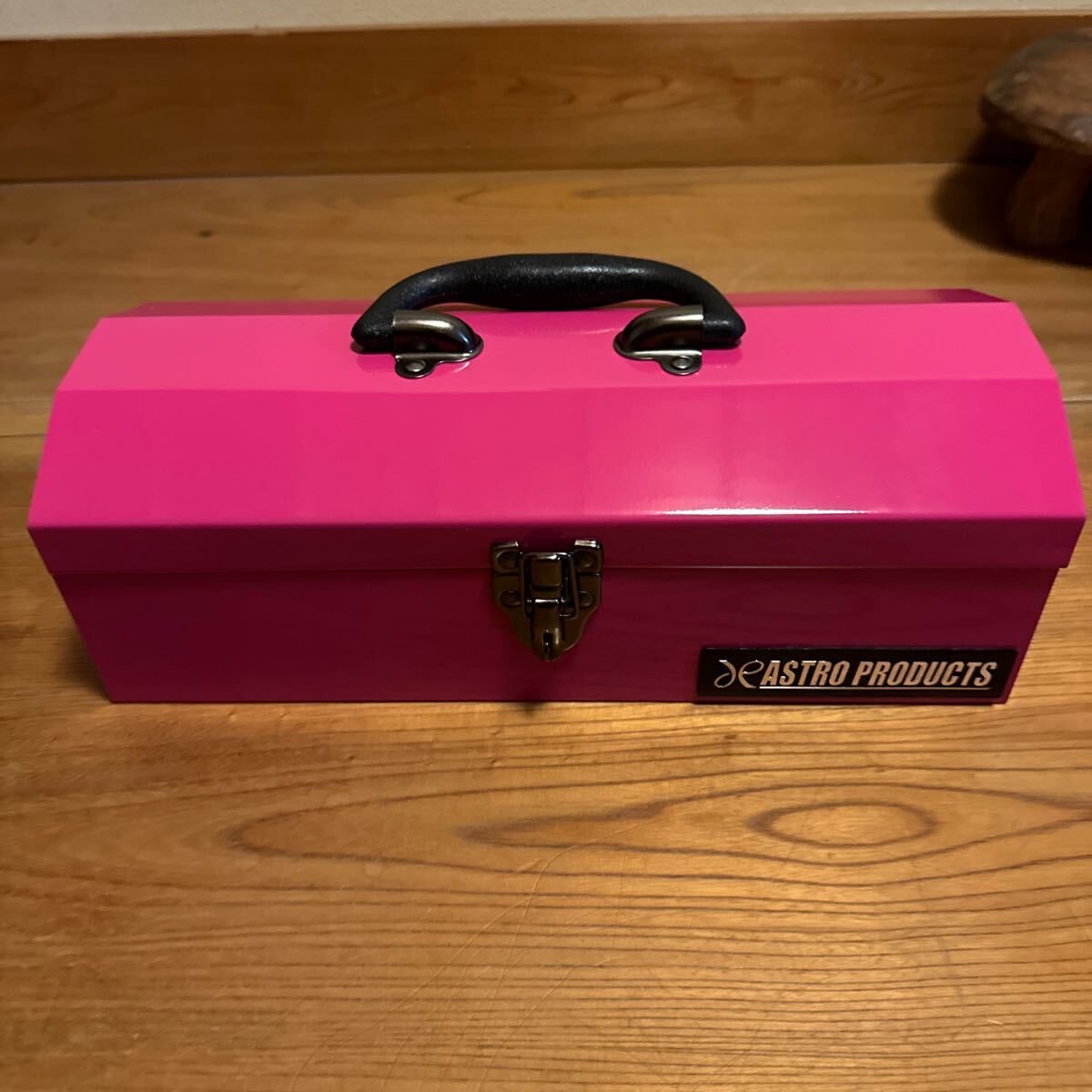 アストロプロダクツ 山型 ピンク 道具箱 ツールボックス DIY _画像1