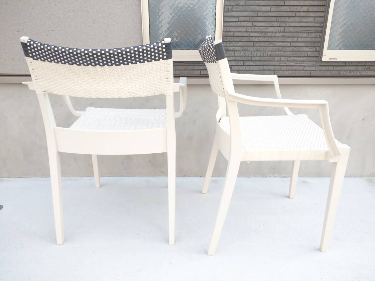 デドン DEDON プレイ アームチェア 2脚セット 椅子 ガーデンチェア テラスチェア ガーデンファニチャー フィリップ・スタルク ② ZAOEOIMMの画像4