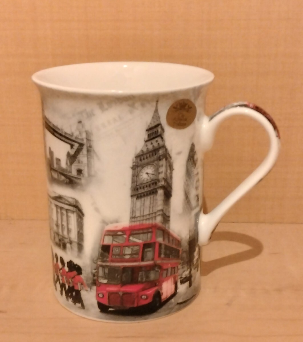 マグカップ　コーヒーカップ　ティーカップ　イギリス　ロンドン　ビッグベン　ロンドンバス_画像3