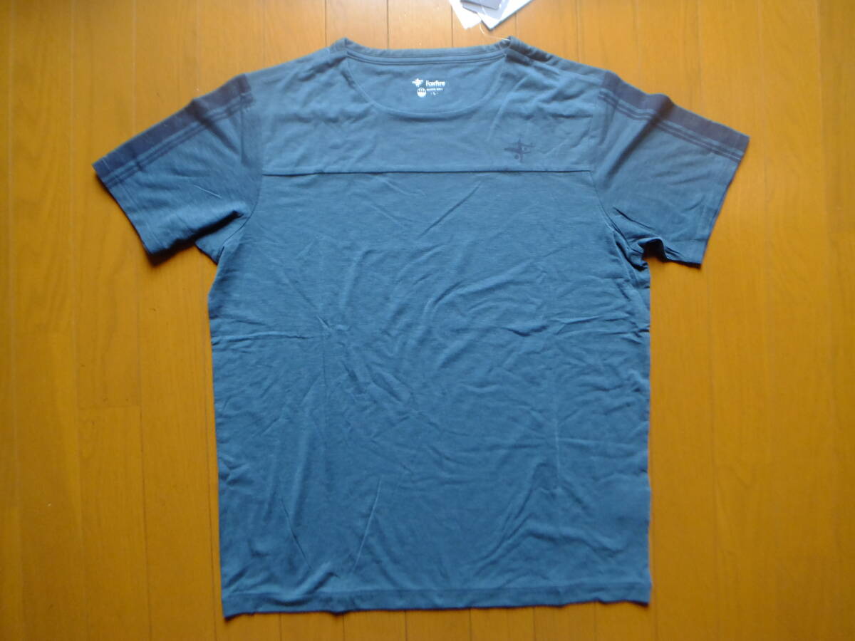 FOXFIRE サイズL Tシャツ メリノウール 吸汗速乾 UVカット 新品 定価8140_画像1