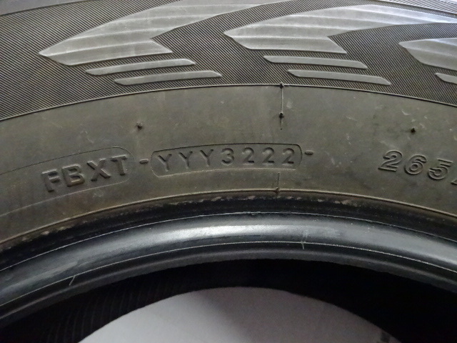 2022年製 ヨコハマ アイスガードG075 265/60R18 4本セット！の画像3