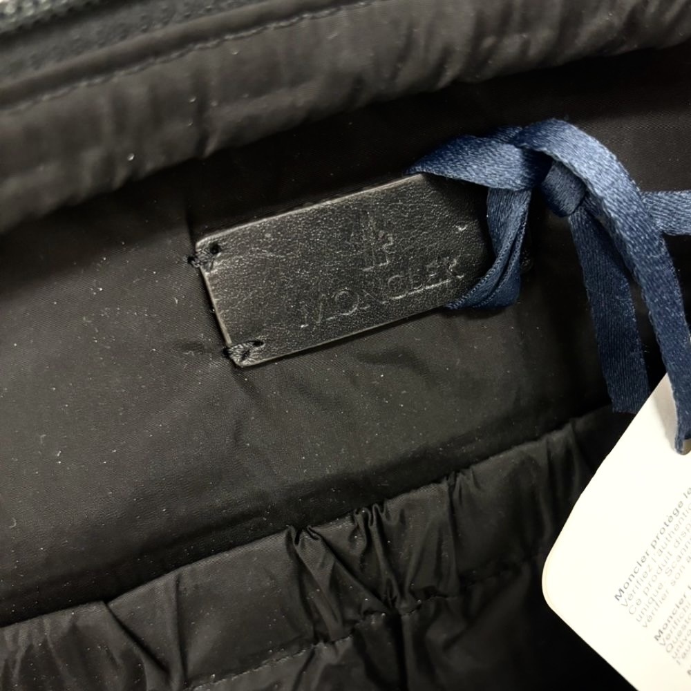 本物保証 MONCLER モンクレール CUT BACKPACK カット バッグパック リュック レザーの画像10