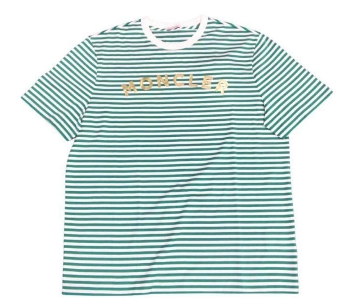 本物保証 MONCLER モンクレール MAGLIA T-SHIRT ボーダー Tシャツ XLの画像1