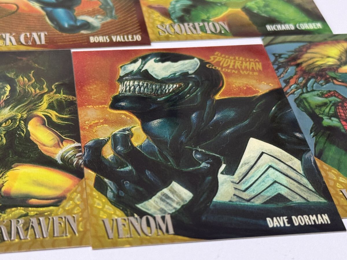 1995 Fleer Ultra Spider-Man Golden Web Limited Edition スパイダーマン 当時もの レトロ カード トレーディングの画像2