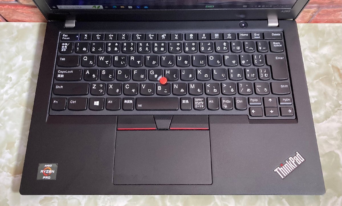 1円～ ●LENOVO ThinkPad A285 / Ryzen 5 PRO 2500U (2.00GHz) / メモリ 16GB / SSD 180GB / 12.5型 フルHD / Win10 Proの画像6