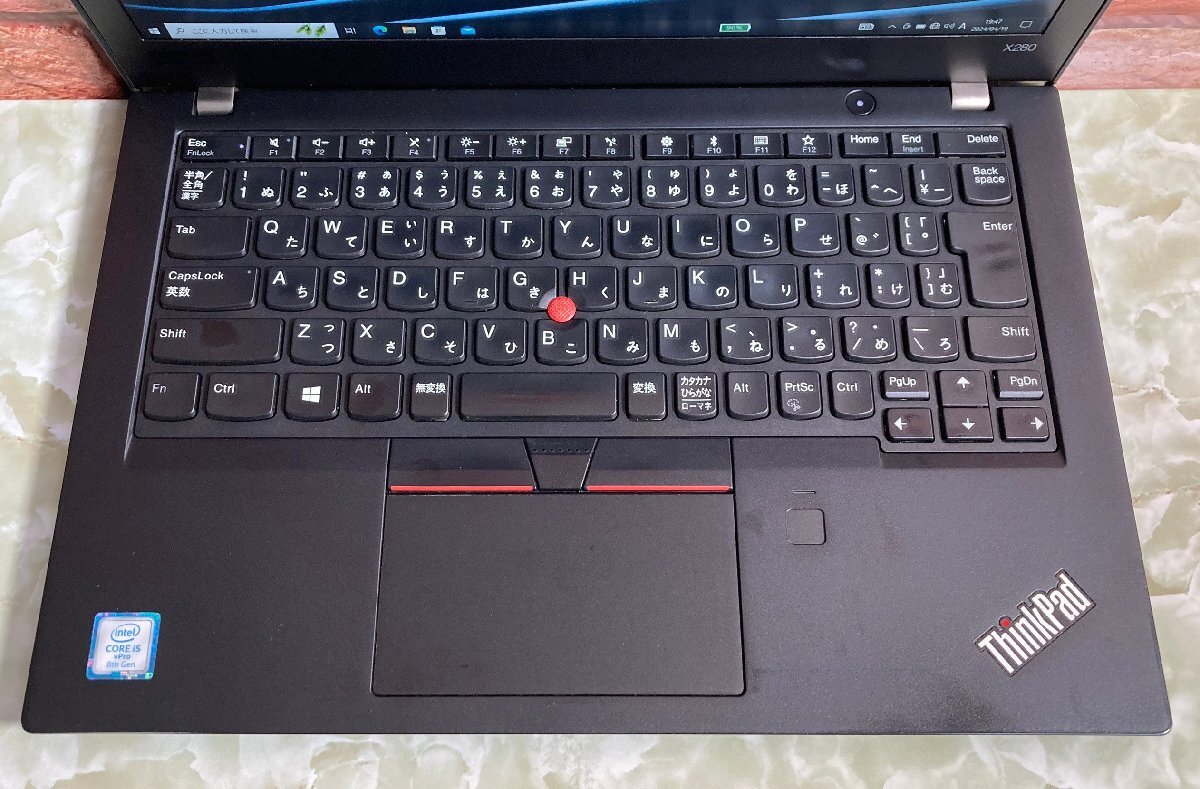 1円～ ●LENOVO ThinkPad X280 / Core i5 8350U (1.70GHz) / メモリ 8GB / NVMe SSD 256GB / 12.5型 FHD (1920×1080) / Windows10 Proの画像6