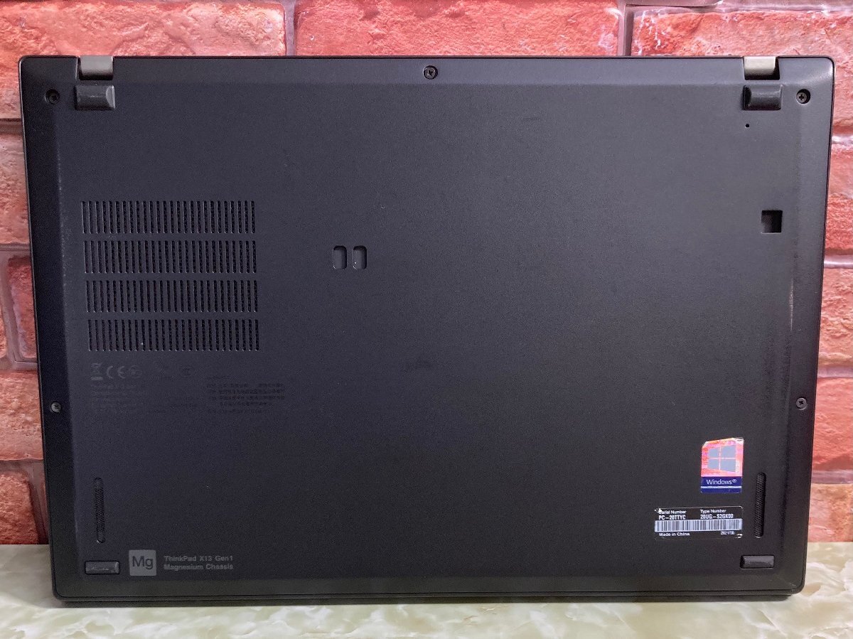 1円～ ●LENOVO ThinkPad X13 Gen1 / Ryzen 5 PRO 4650U (2.10GHz) / メモリ 16GB / NVMe SSD 256GB / 13.3型 フルHD / Win10 Pro 64bitの画像10