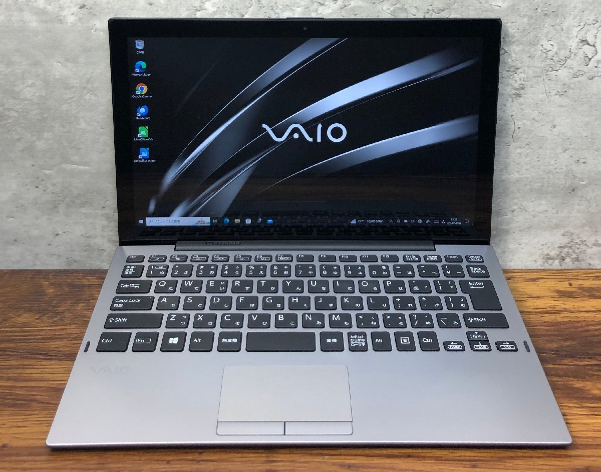 1円～ ●SONY VAIO Pro PA / Core m3 8200Y (1.30GHz) / メモリ 8GB / SSD 256GB / 12.5型 フルHD (1920×1080) / Windows10 Pro 64bitの画像1