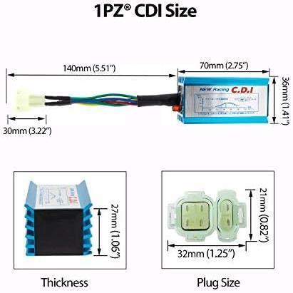 送早 JC1-6BP 6ピン CDI レーシングCDI 耐久性 ホンダ モンキー ゴリラ マグナ50 GB250クラブマン JAZZ エイプ50 XR50モタード_画像3