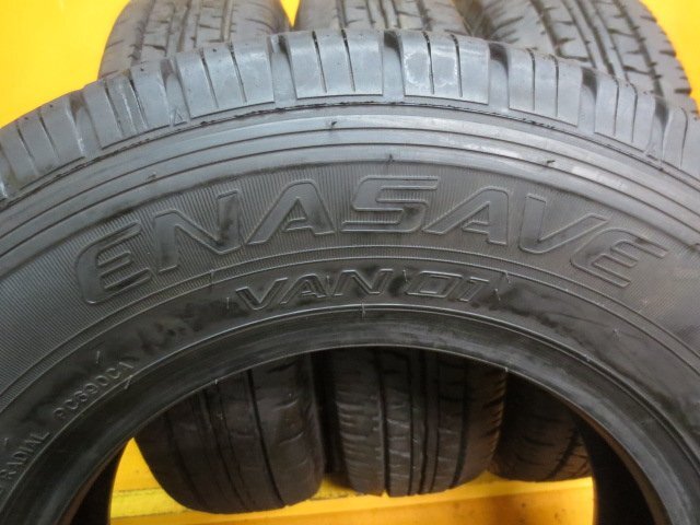 ☆スピスタ☆タイヤ　ダンロップ　ENASAVE VAN01　165R13 ８PR　4本　中古　13T765　22-2　21-2_画像5