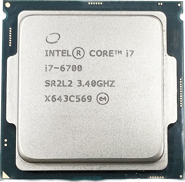 CPU Intel Core i7-6700 第6世代 3.40GHz SR2L2 動作確認済 中古 PCパーツ 修理 部品 パーツ YA3249_画像1