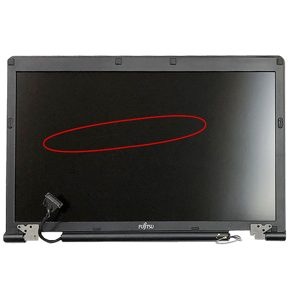 液晶パネル 天板 富士通 FUJITSU LIFEBOOK A561/D 訳あり 画面傷 PCパーツ 修理 部品 パーツ YA2370-B2002N014_画像3