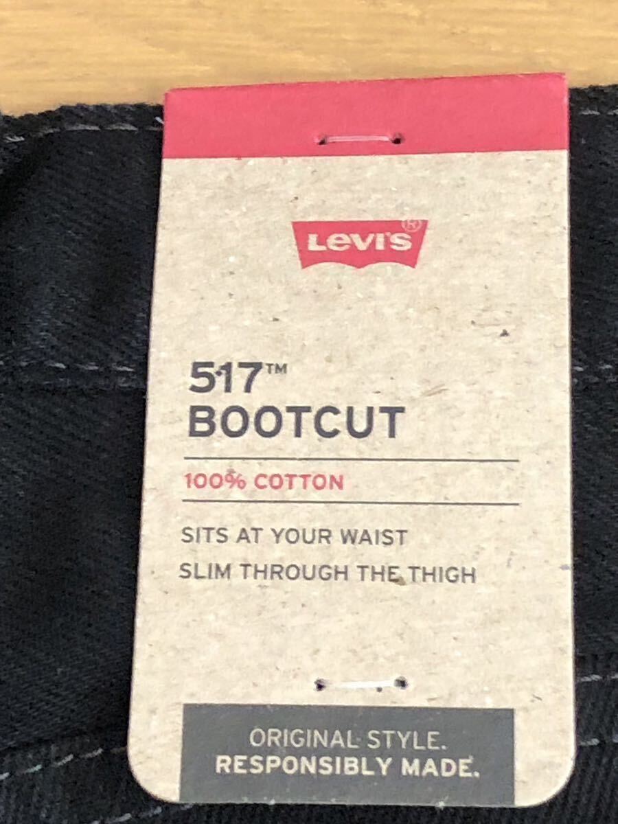 Levi's 517 BOOTCUT BLACK W31 L30