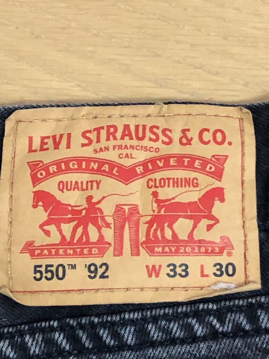 Levi's 550 '92 RELAXED TAPER GIVING PEACE W33 L30の画像5