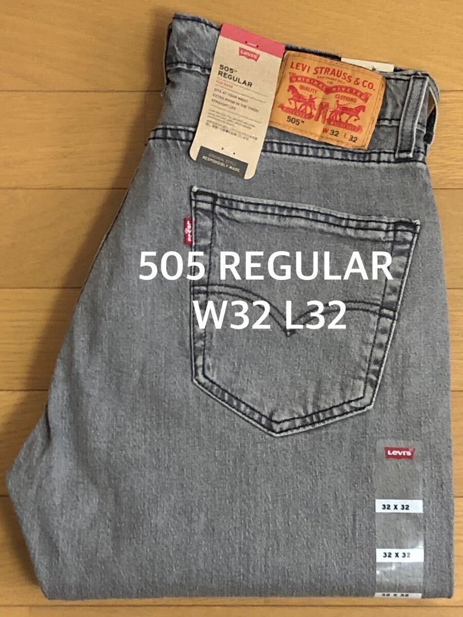 Levi's 505 REGULAR GREY BUZZ W32 L32の画像1