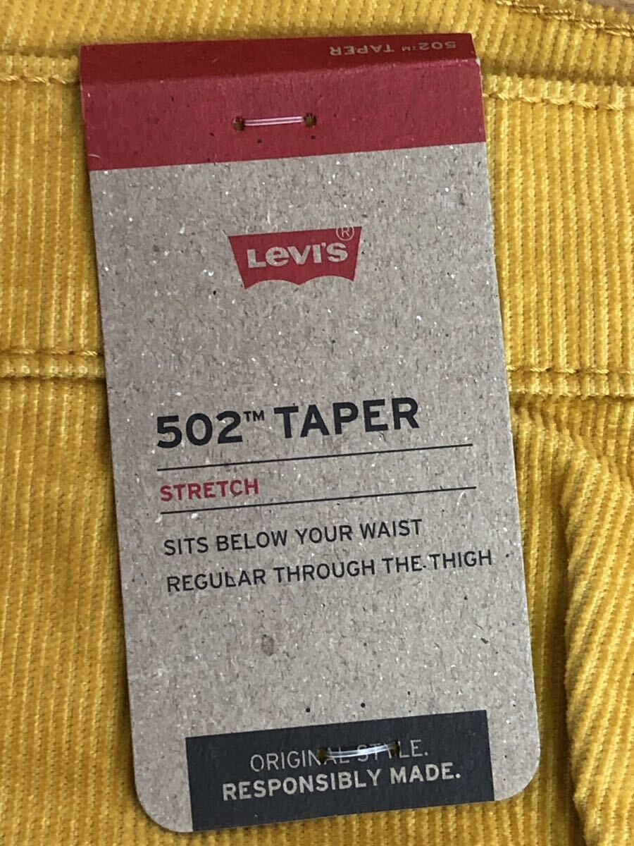 Levi's 502 TAPER FIT CORDUROYマスタードW31 L32_画像6