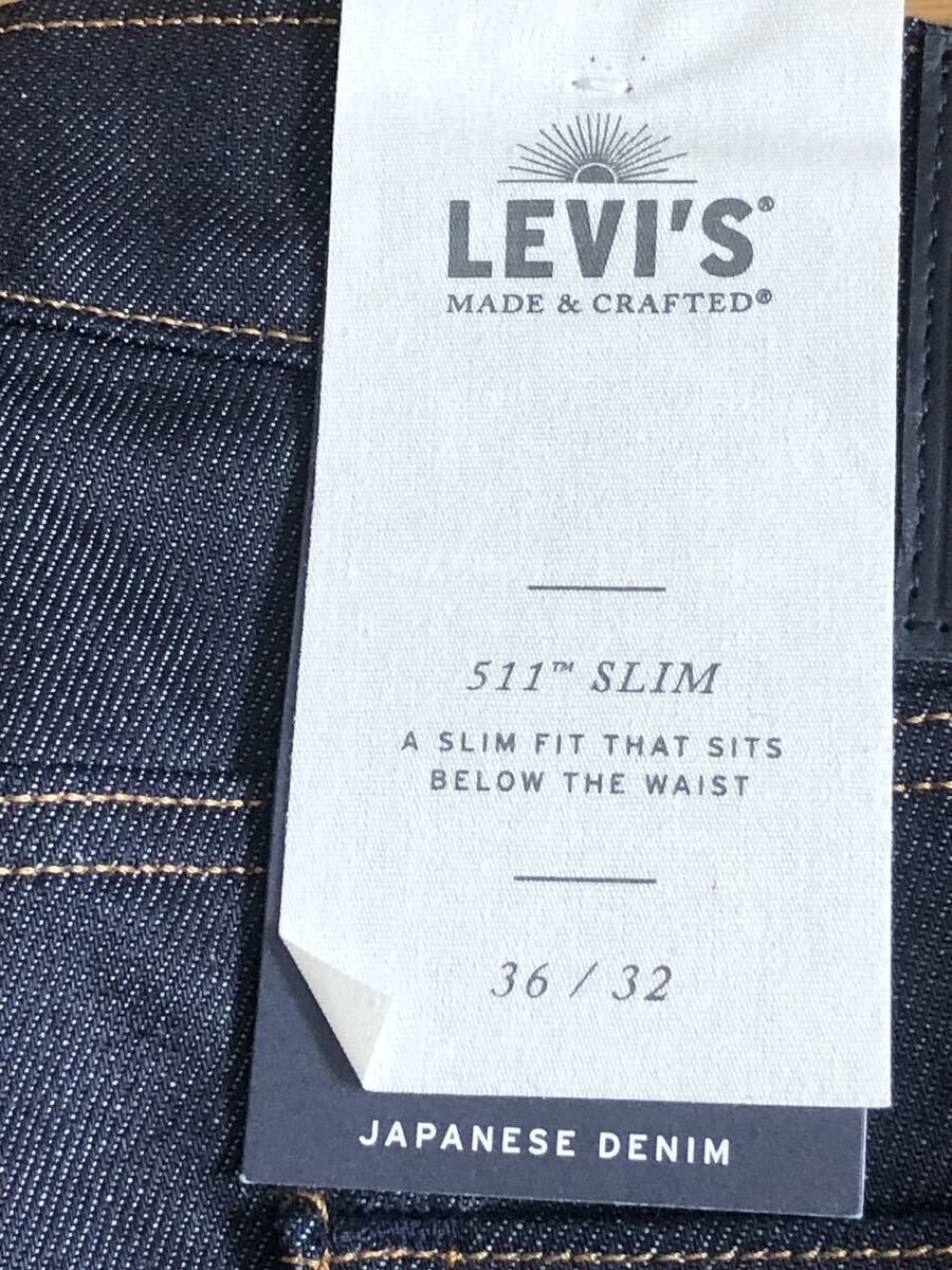 Levi's MADE＆CRAFTED 511 SLIM FIT CRISP SELVEDGE W36 L32_画像9