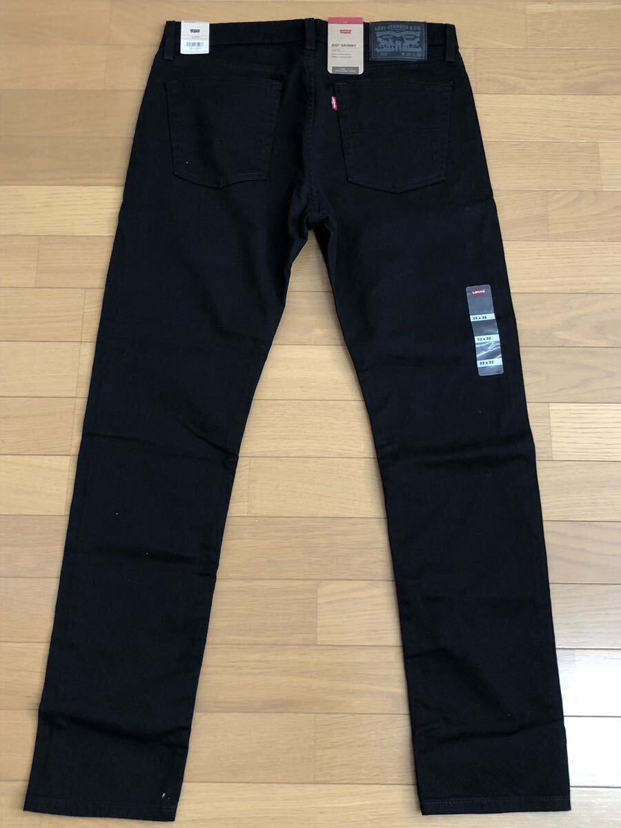 Levi's 510 SKINNY FIT BLACK W33 L32_画像4