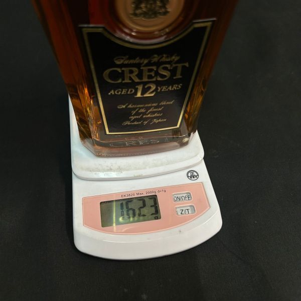 DDc020Y06 古酒 サントリーウイスキー クレスト 12年 デキャンター CREST 700ml 47%の画像8