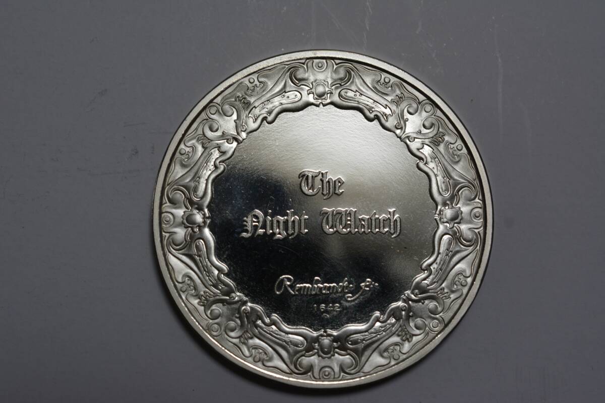 （１６７－A）阿波コイン 銀メダル アムステルダム義勇軍 プルーフ ６５．７ｇ（925） 未使用品クラスの画像2