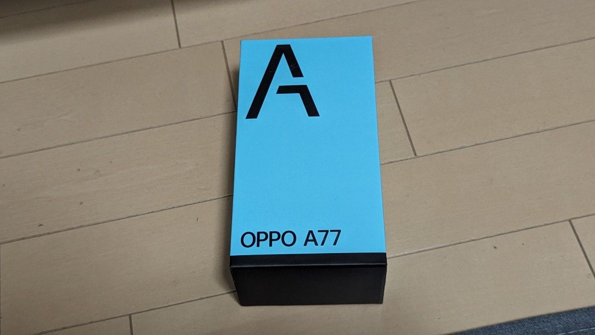 OPPO A77 ブルー ほぼ未使用
