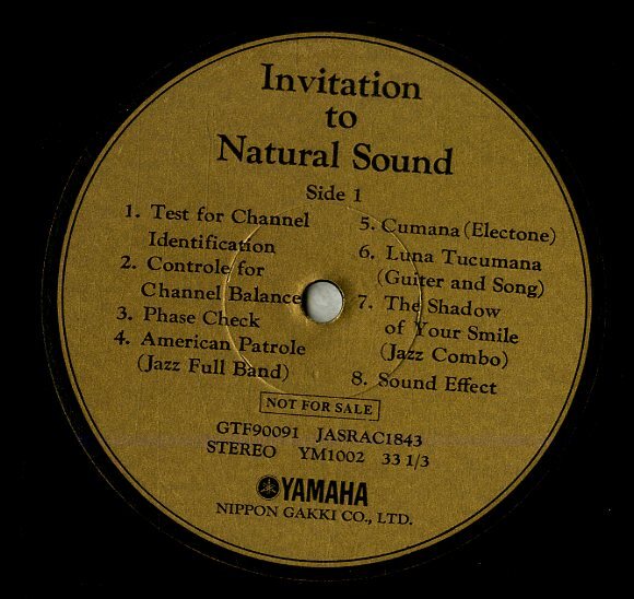 A00585473/LP/菅野沖彦(録音・制作・監修)「Invitation to Natural Sound (YM-1002・委託制作盤・YAMAHA)」の画像5