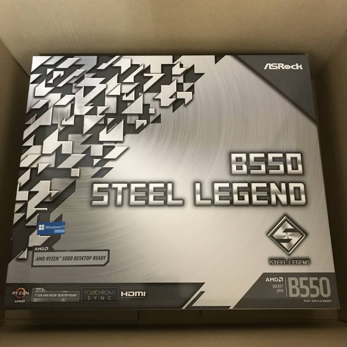  новый товар нераспечатанный ASRock AMD Ryzen ATX материнская плата B550 Steel Legend