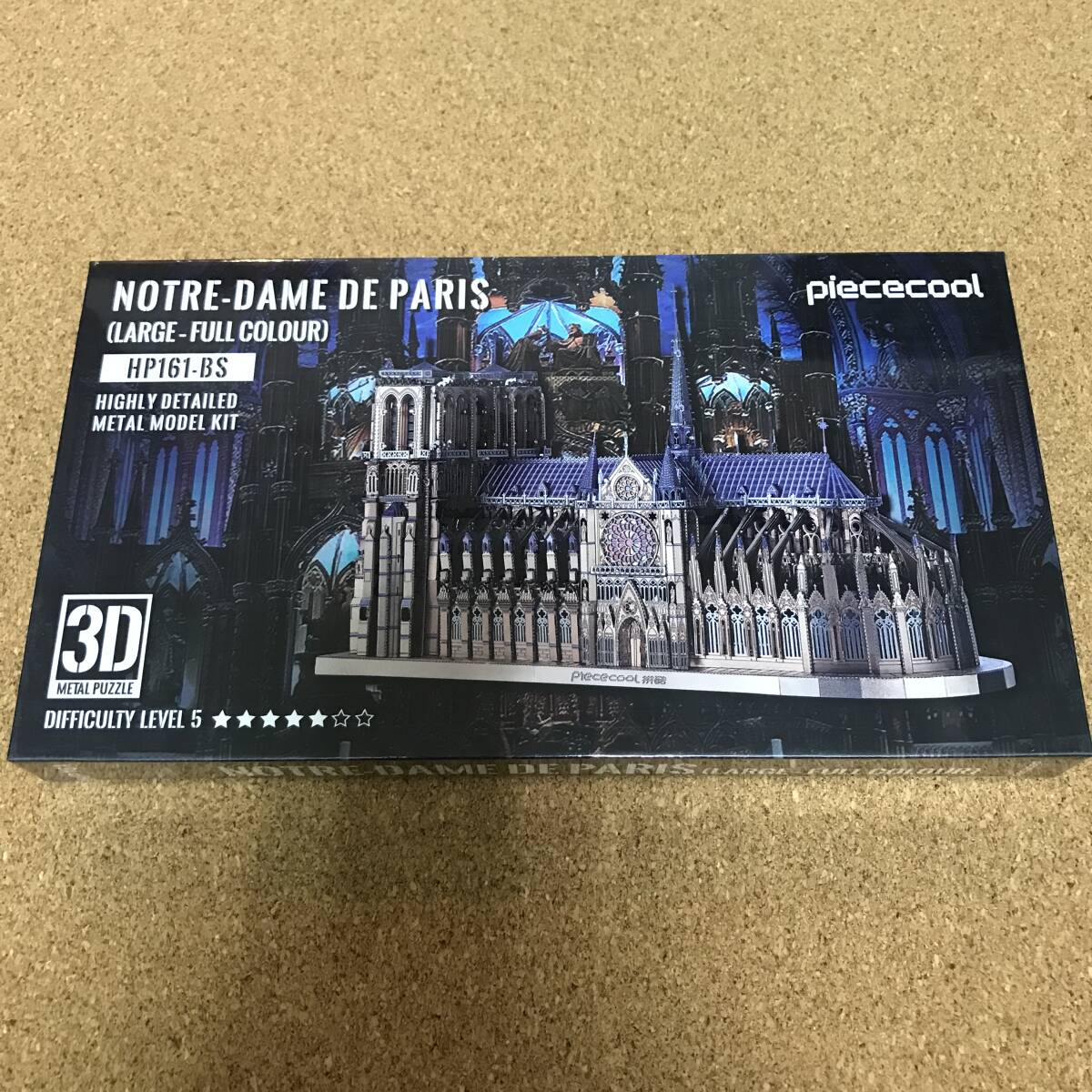 新品　Piececool　3D立体パズル メタルパズル　メタリックナノパズル　ノートルダム大聖堂　ピース数：382_画像7