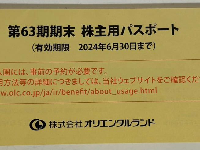 【匿名・無料配送】未使用★株主優待★チケット★東京ディズニーランド★東京ディズニーシー★40周年★株主用パスポート1枚_画像2