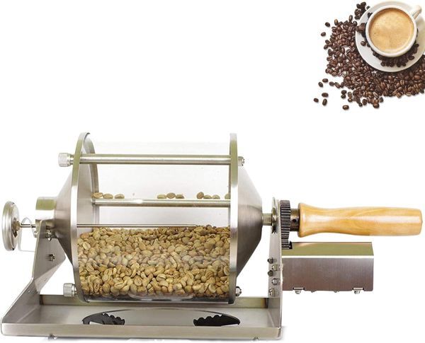 コーヒー焙煎機 Coffee-04 コーヒー 直火式 透明 焙煎器 ロースター コーヒー豆ロースター 業務用 家庭用 コーヒー焙煎器_画像1
