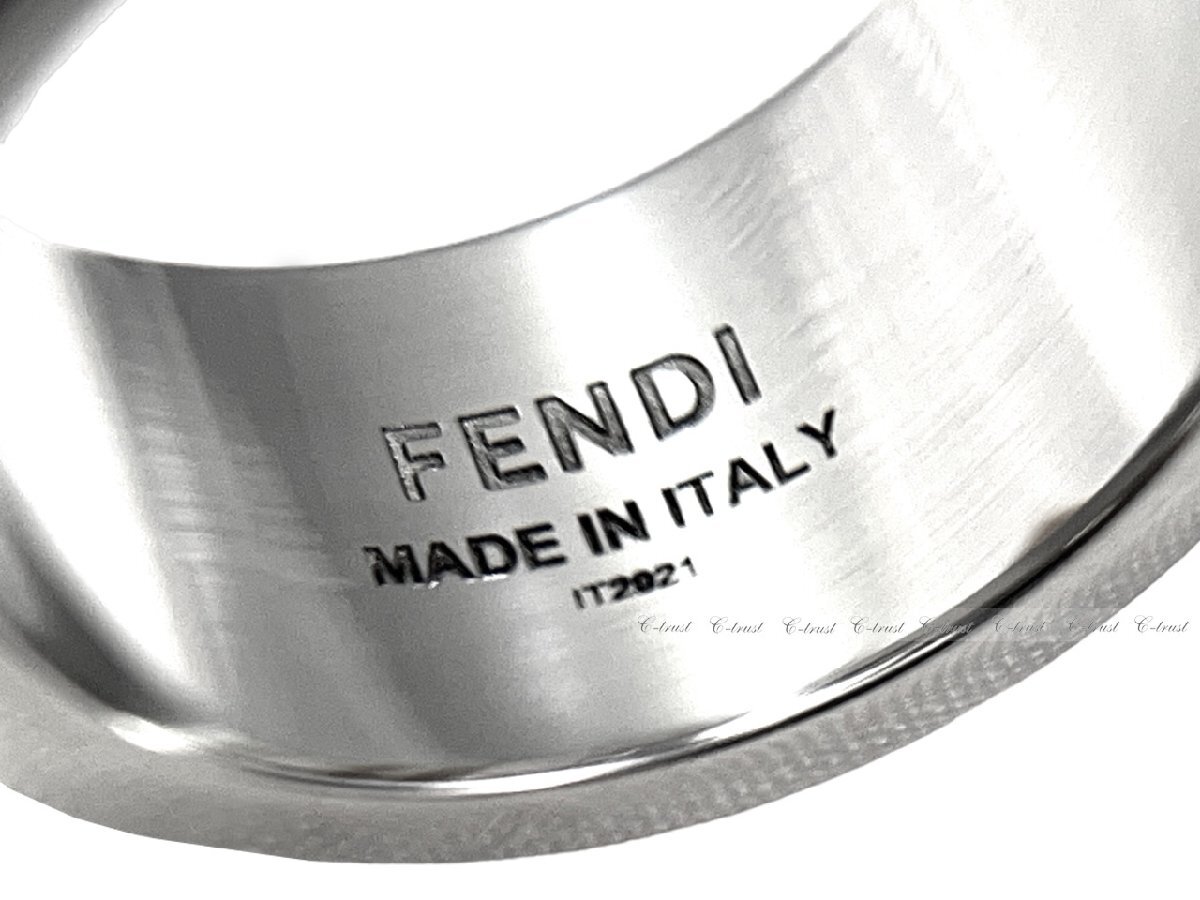 K361-M.. FENDI フェンディ リング 指輪 FF ロゴ イタリア製 7AJ541B08F0TH0 ★ シルバー_画像5