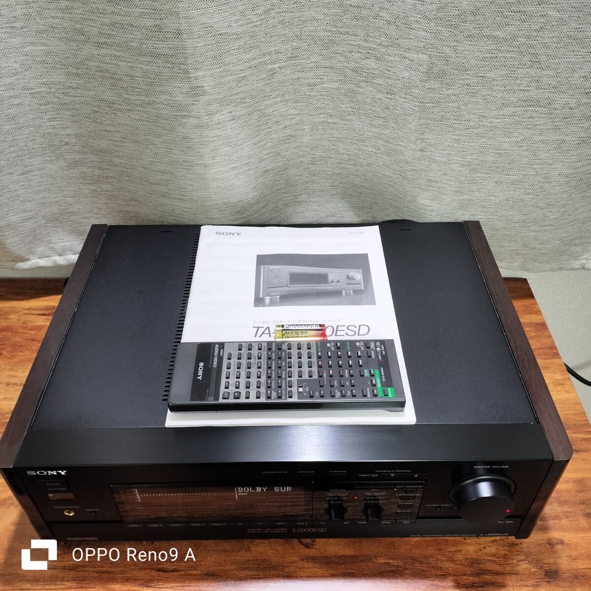 【美品】【リモコン・説明書付】SONY AVコントロールアンプ TA-E2000ESD_画像2