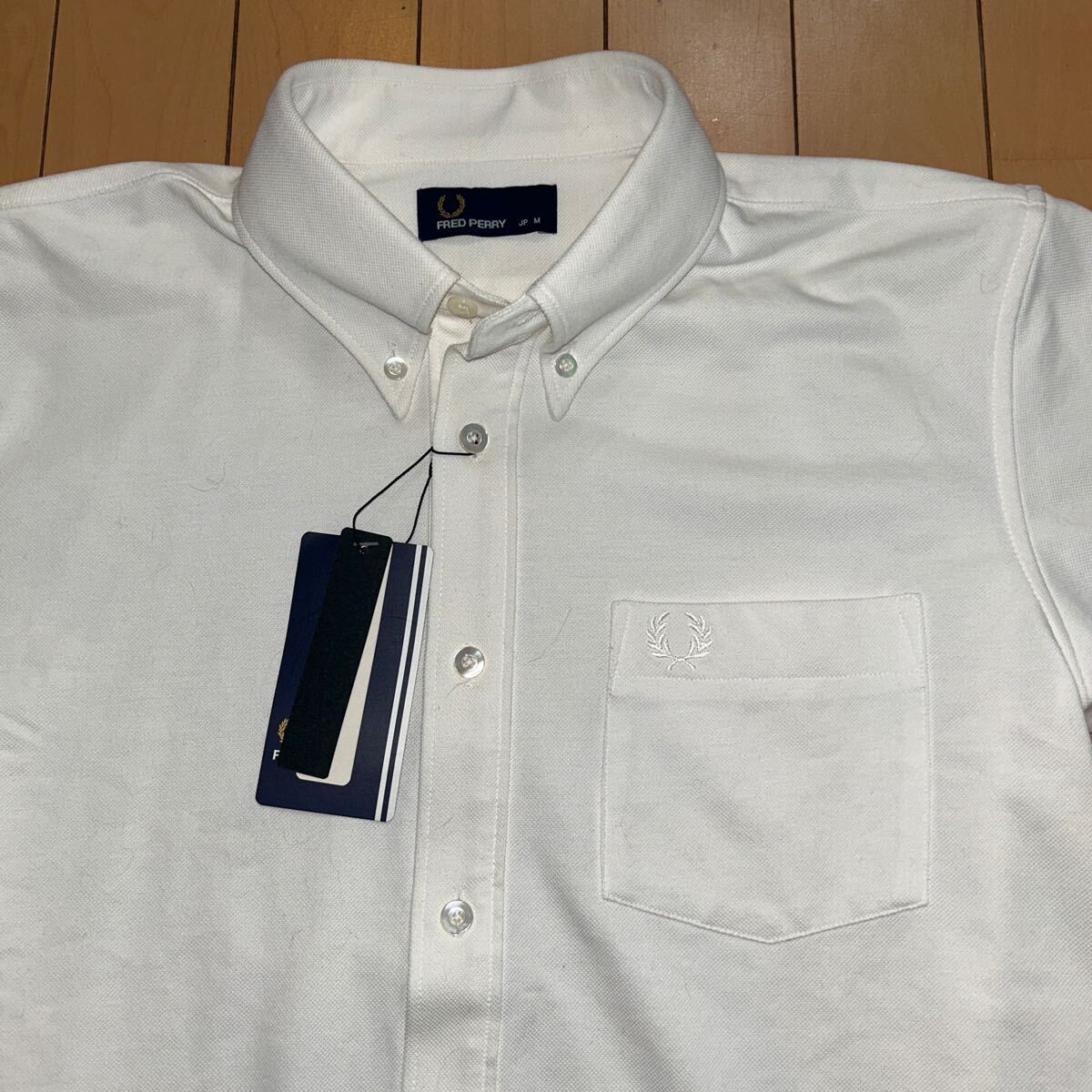 新品 フレッドペリー フルオープンシャツ 鹿の子半袖シャツ ボタンダウンシャツ ポロシャツ /FRED PERRY FULL OPEN SHIRT F1414の画像2