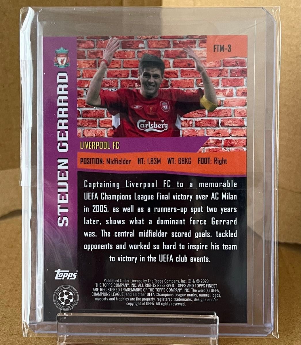 2022-23 Topps Finest UEFA The Man Steven Gerrard ジェラード