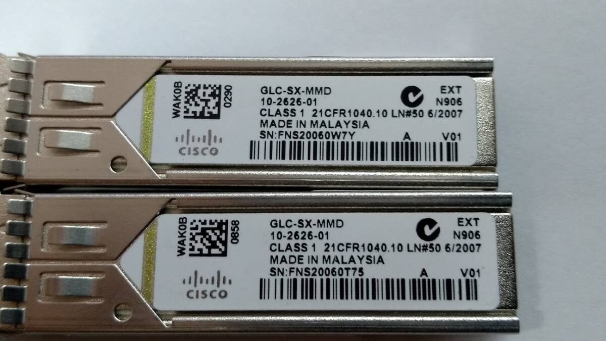 ●cisco　GLC-SX-MMD　10-2626-01　モジュール　2個セット_画像5