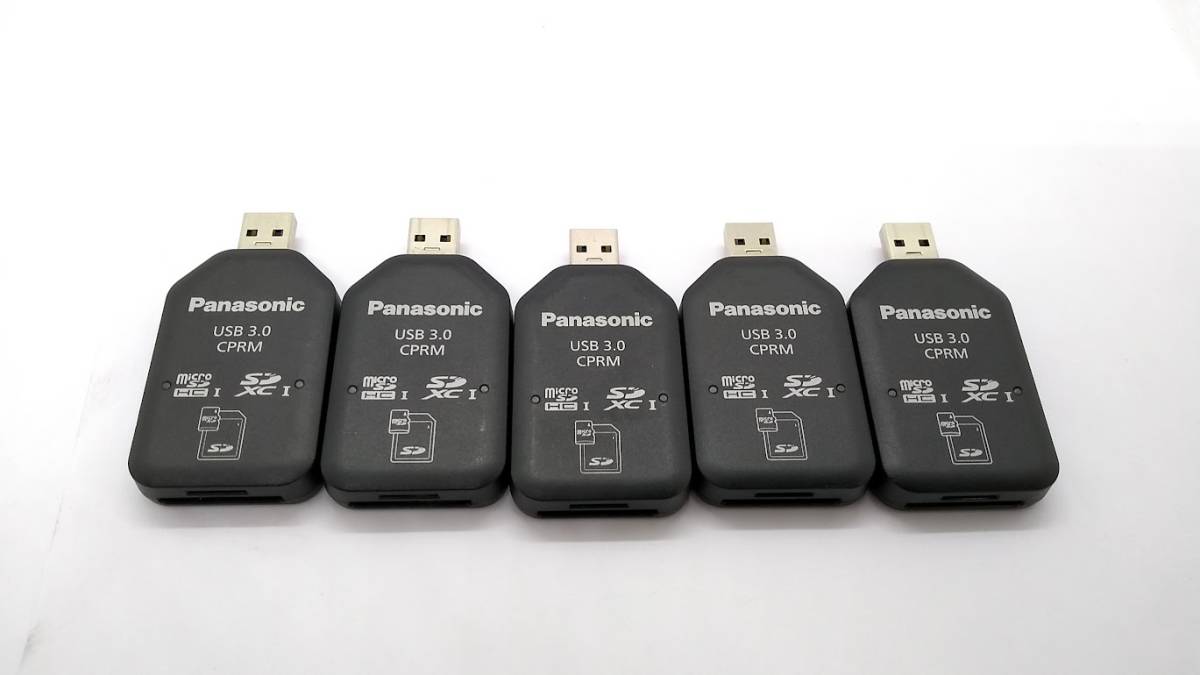 ●Panasonic USB3.0 リーダーライター BN-SDCMP3　SD/SDXC/microSDHCカード用 5個セット　中古動作品_画像1