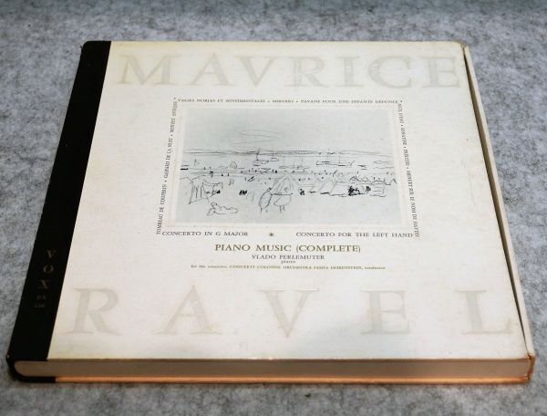 ラヴェル ピアノ音楽全集 ペルルミュテール 米VOX 3枚組 希少限定番号付きの画像3
