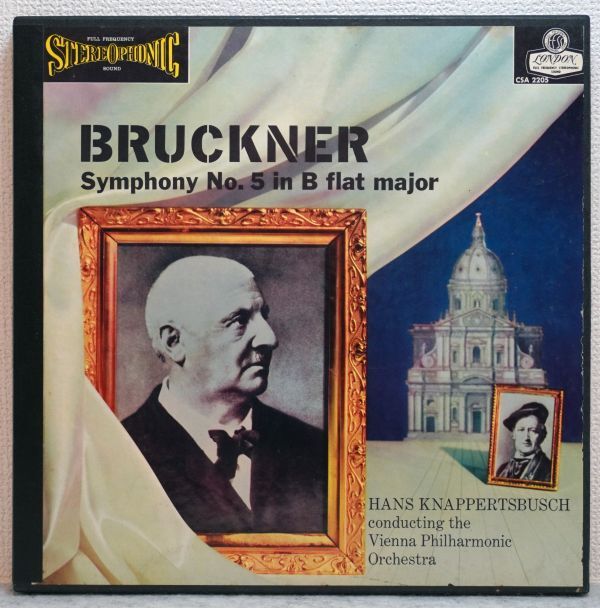 ブルックナー 交響曲5番 クナッパーブッシュ 英CSA2205 初版BB 2LP箱