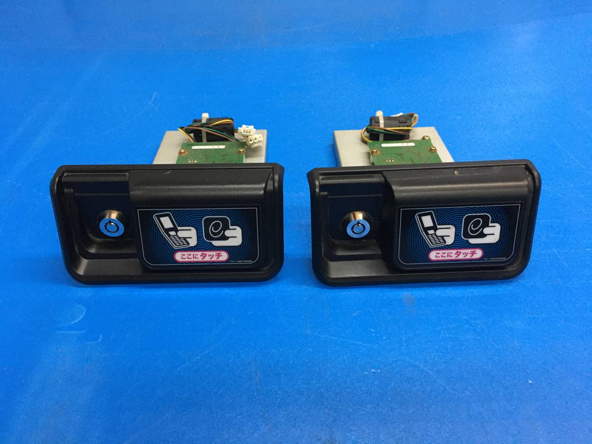  used arcade case Konami KONAMI mah-jong grappling comfort part e-AMUSEMENT PASS card reader 2 piece set 