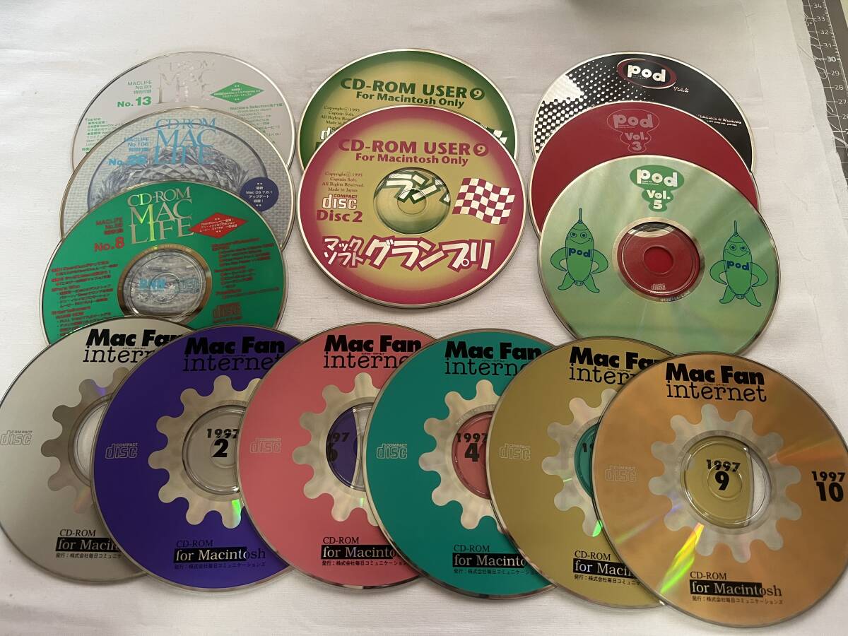 ★☆「MAC POWER」「Pod」「MAC LIFE」「Mac Fan」 付録CD-ROM 60枚まとめ☆★の画像1