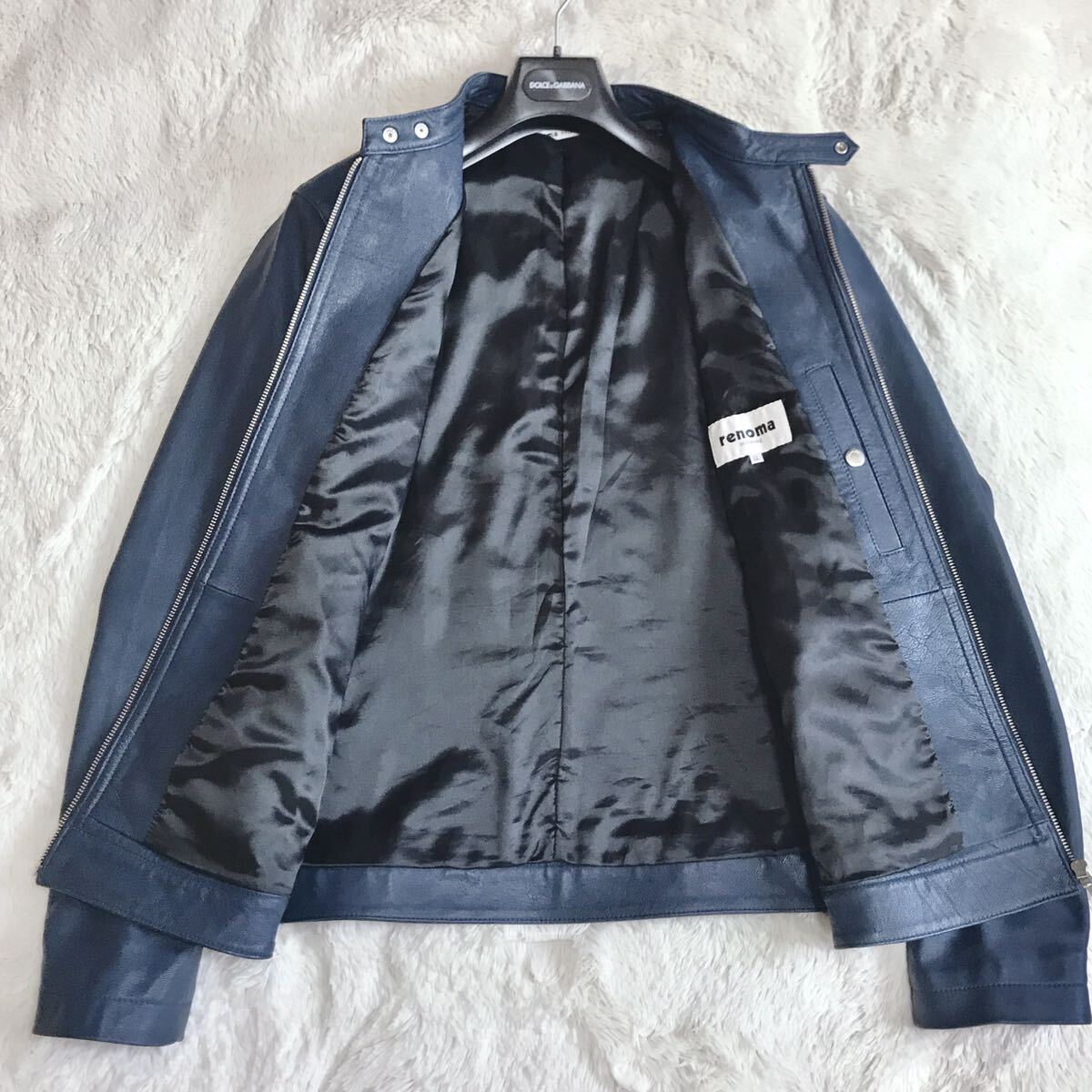 美品 大きいサイズ RENOMA HOMME シングルレザージャケット 美品 大きいサイズ RENOMA HOMME シングルレザージャケット