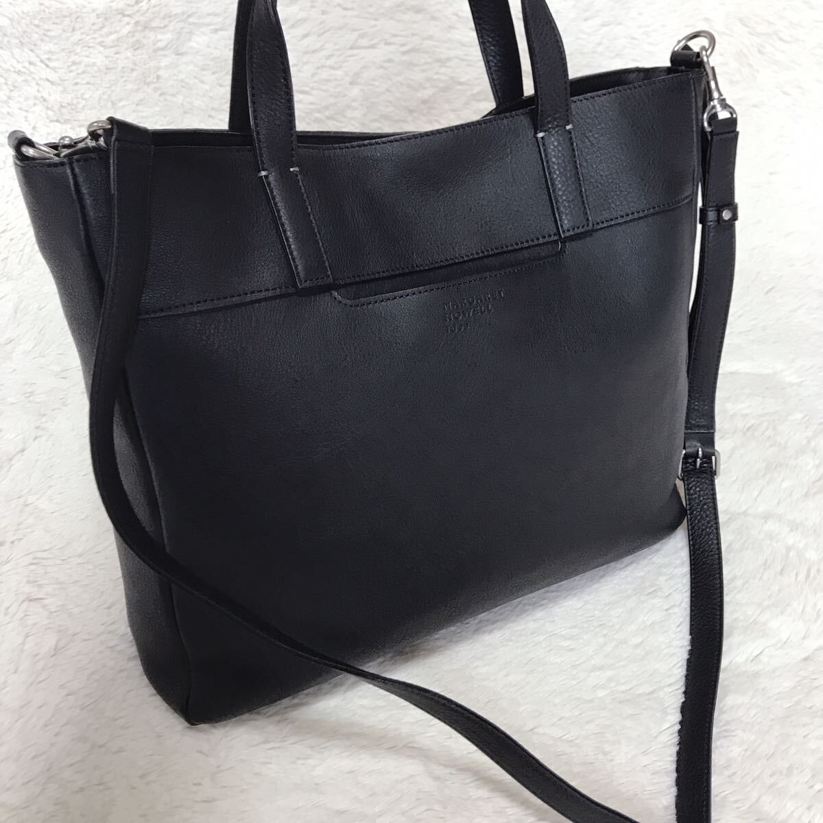 美品 マーガレットハウエル オールレザー 2way トートバッグ 美品 マーガレットハウエル オールレザー 2way トートバッグ