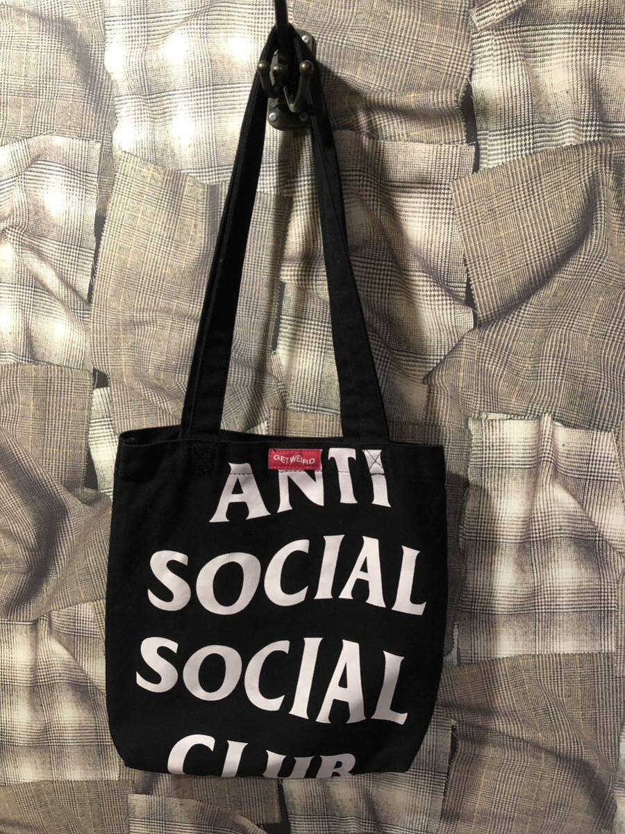 AntiSocialSocialClub アンチソーシャルソーシャルクラブ Legroom Black Tote トートバッグ ブラック FKの画像1