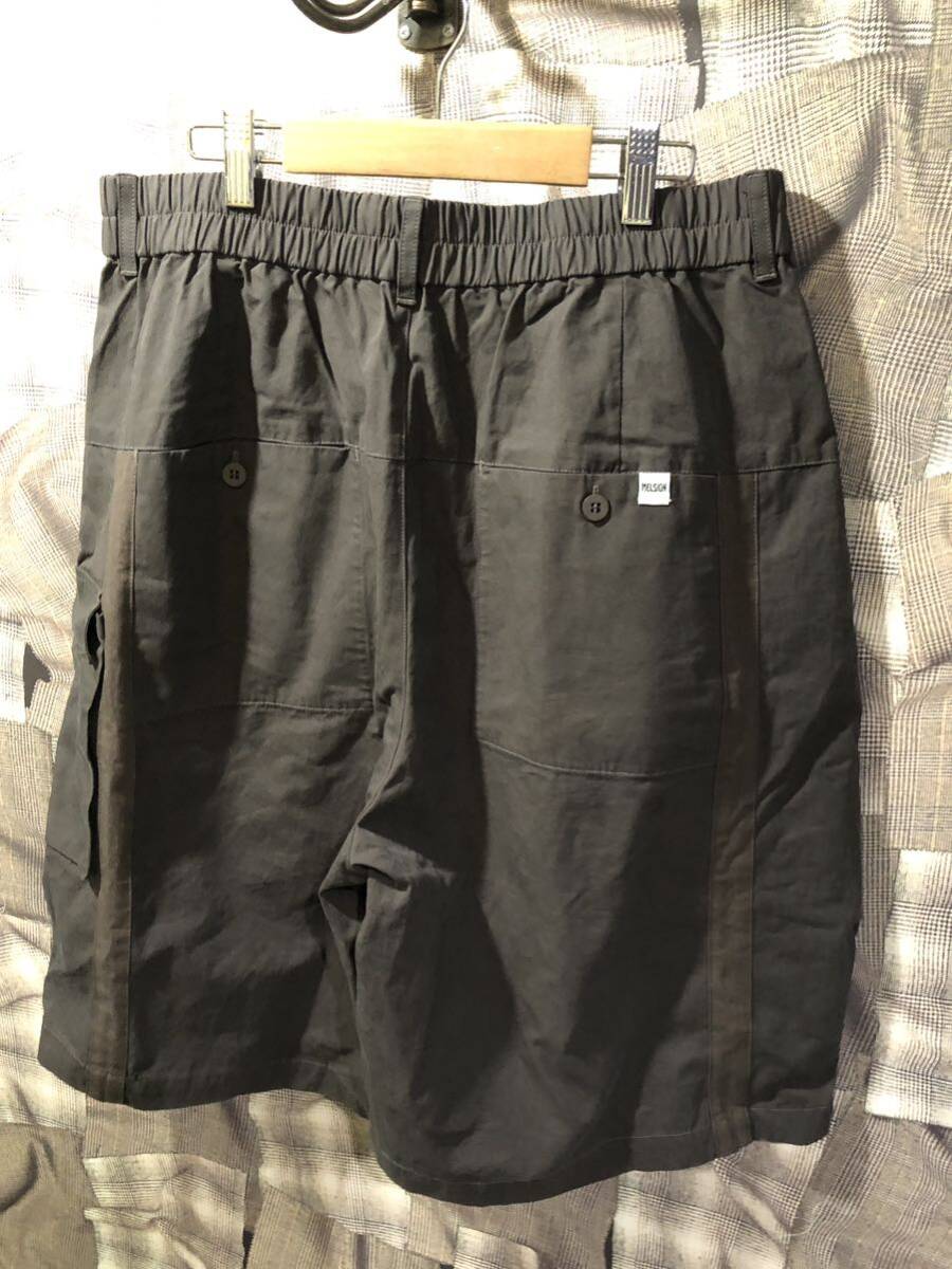 MELSIGN メルサイン Stripe Pocket Shorts ショートパンツ サイズL ブラック　FK_画像3